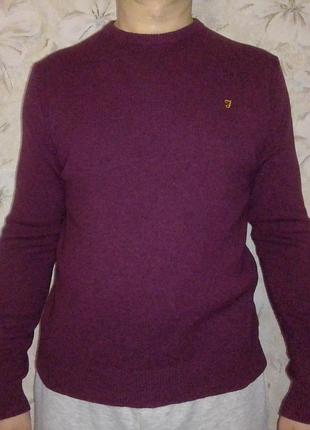 Farah шерстяной свитер классический фасон