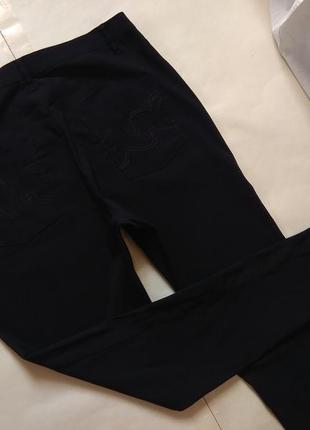 Стильные черные штаны брюки скинни с высокой талией bonprix, 44 размер.6 фото