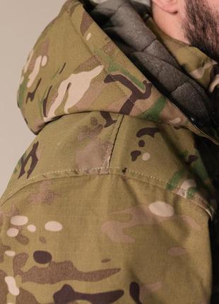 Куртка чоловіча тактична демісезонна туреччина зсу мультикам 8952 m хакі8 фото