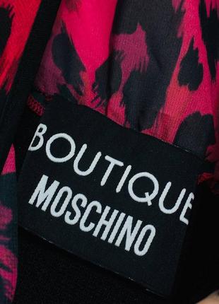 Оригинальная блуза кофта из шифона с пришитым топом из триаотажа moschino boutique м/л - дефект2 фото