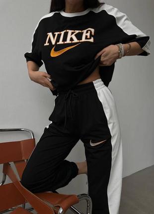 Жіночий костюм nike (футболка та штани)4 фото