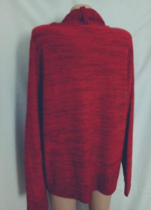 Стильный свитер с шарфом, большой размер  №6kt4 фото