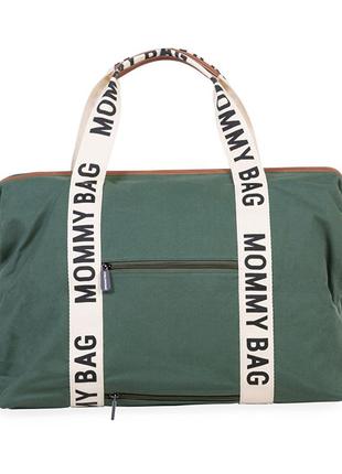 Сумка childhome mommy bag signature canvas green, арт. cwmbbscgr9 фото