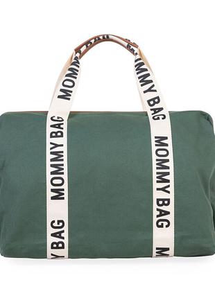 Сумка childhome mommy bag signature canvas green, арт. cwmbbscgr