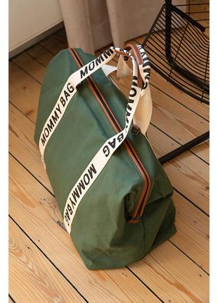 Сумка childhome mommy bag signature canvas green, арт. cwmbbscgr6 фото