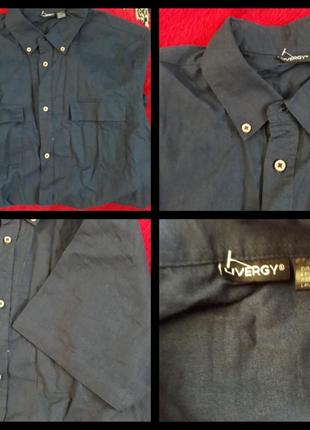 Рубашка мужская с укороченным рукавом