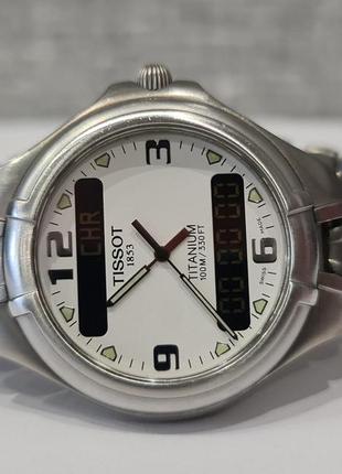 Чоловічий годинник tissot  t65.7.188.31 chronograph 100 m titanium eta 988.332