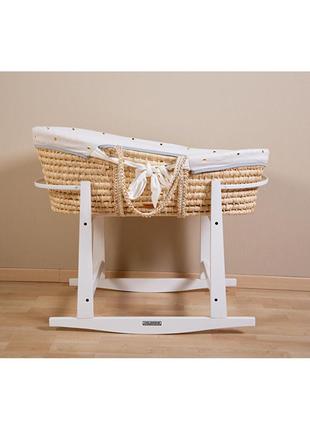 Підставка-гойдалка для колиски з кукурудзяного волокна childhome білий, арт. rsmbwh28 фото