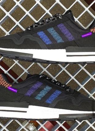 Женские кроссовки adidas zx500 rm commonwealth black purple db35114 фото