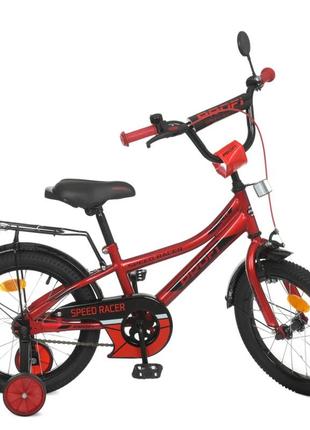 Велосипед детский prof1 y12311 12 дюймов, красный от lamatoys