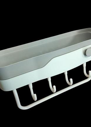 Полка в ванную chopper xl-257 с крючками и держателем для полотенца