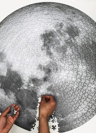 Круглый пазл луна на 1000 шт. пазл круглой формы4 фото