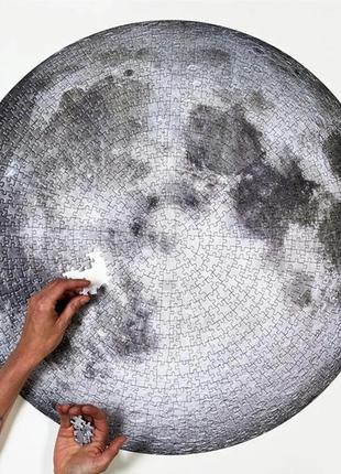 Круглый пазл луна на 1000 шт. пазл круглой формы2 фото