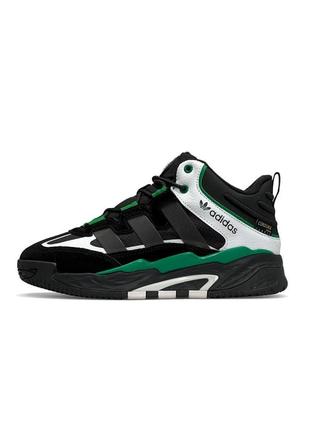 Adidas originals niteball men’s black green white fur