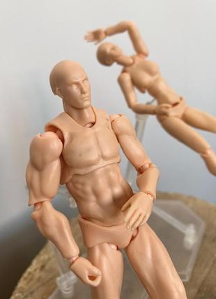 Рухливі фігурки resteq, манекен людини. статуетки для художника з підставкою 13см, шарнірні фігурки8 фото