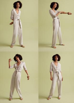 Льняний комбінезон р-р л