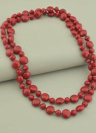 Бусы  майорка,чешский хрусталь 90 см.