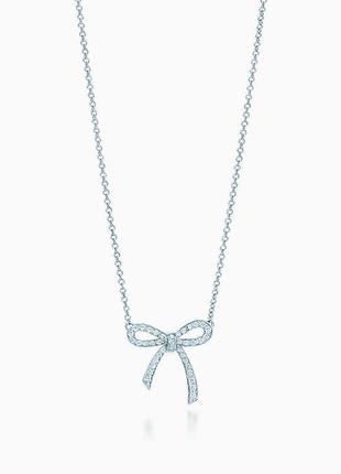 Срібна підвіска bow tiffany & co