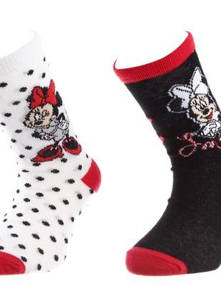 Шкарпетки minnie socks 2p білий, чорний діт 31-34, арт.83892347-4