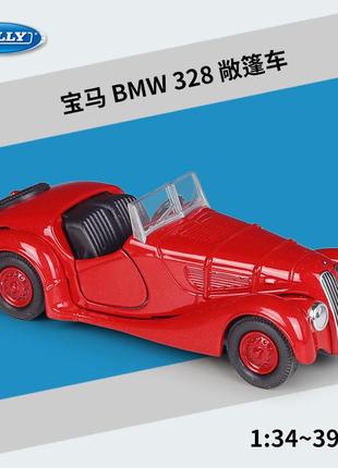 Модель ретро автомобиля bmw 328 1936 года - welly 1/36