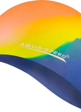 Шапка для плавання aqua speed ​​bunt 4043 мультиколор уні osfm