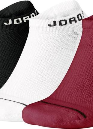 Jordan jumpman dri-fit no-show 3ppk - баскетбольні шкарпетки (3 пари) [sx5546-011]1 фото