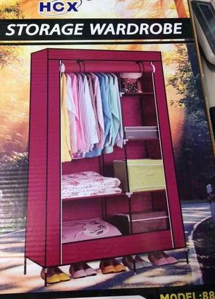 Шкаф складной тканевый storage wardrobe 88105 складной тканевый (105*45*175 cм) market5 фото