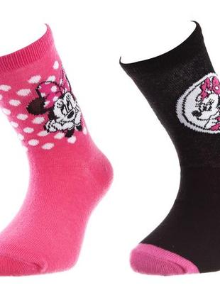 Шкарпетки minnie socks 2p рожевий, чорний діт 35-38, арт.83892347-1