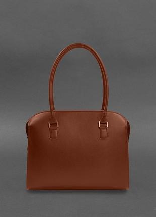 Женская кожаная сумка business светло-коричневый краст blanknote4 фото