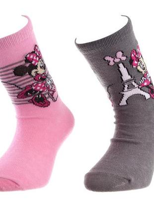 Шкарпетки minnie socks 2p рожевий, сірий діт 35-38, арт.83892347-3