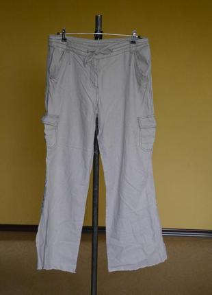 Брюки-штани  14 євро розмір льон+котон doroty perkins