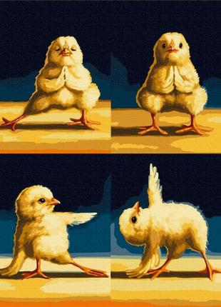 Картина за номерами "курчата йоги" © lucia heffernan bs53570, 40х50см