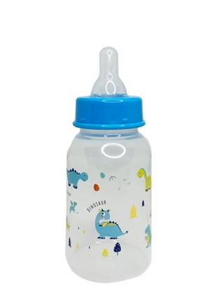 Пляшечка для годування "діно" mgz-0204(blue) 150 мл2 фото