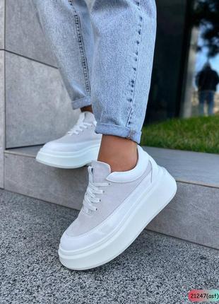 🔥кеды белые натуральные.