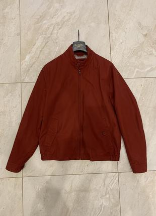 Бордовая куртка marks &amp; spencer мужская ветровка бомбер харик харингтон5 фото