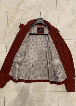 Бордовая куртка marks &amp; spencer мужская ветровка бомбер харик харингтон7 фото