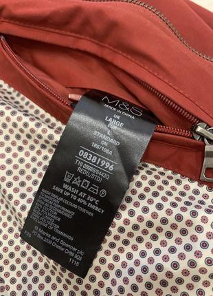 Бордовая куртка marks &amp; spencer мужская ветровка бомбер харик харингтон8 фото