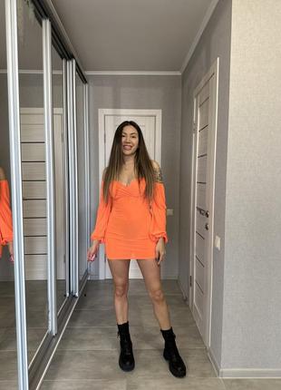 Платье оранж  💵 360 💵2 фото