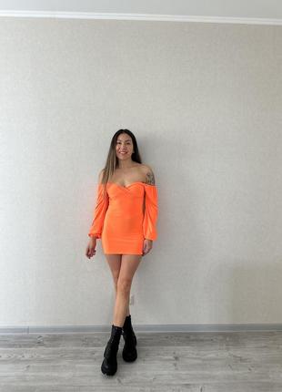 Платье оранж  💵 360 💵3 фото