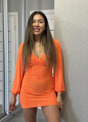 Платье оранж  💵 360 💵 6