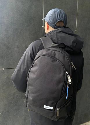 Акция! рюкзак городской bagland, черный, водонепроницаемый, много отделений6 фото
