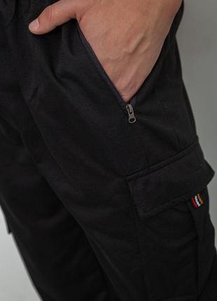 Спорт штаны мужские, цвет черный, размер 4xl, 244r412665 фото