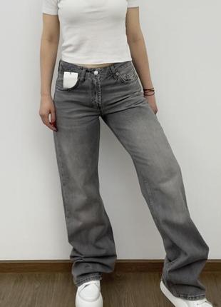 Сірі джинси палаццо від zara2 фото