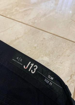 Брюки armani exchange черные джинсы j13 базовые3 фото