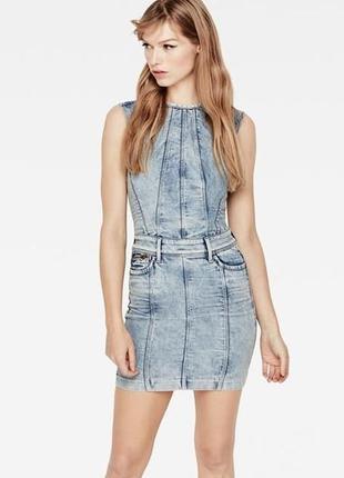 Платье g-star raw lynn jet slim zip dress m