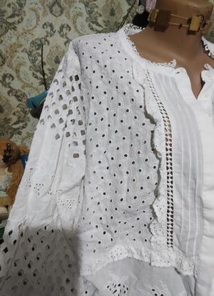 Красивуча сорочка блуза від zara прошва7 фото