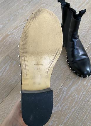 Шкіряні черевики valentino5 фото