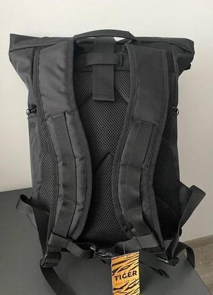 Рюкзак roll top ролл топ, с отделением под ноутбук, черный4 фото