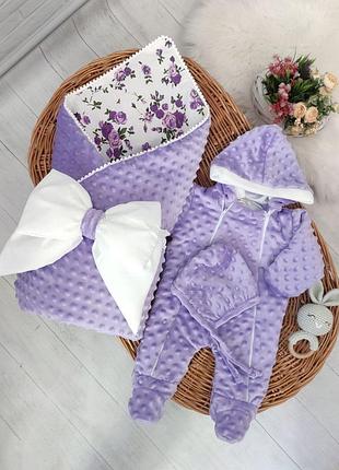 Двусторонний плюш конверт + человечек