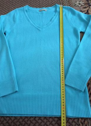 Жіночий одяг/ кофта пуловер бірюза 🩵 44/46 розмір, акрил3 фото